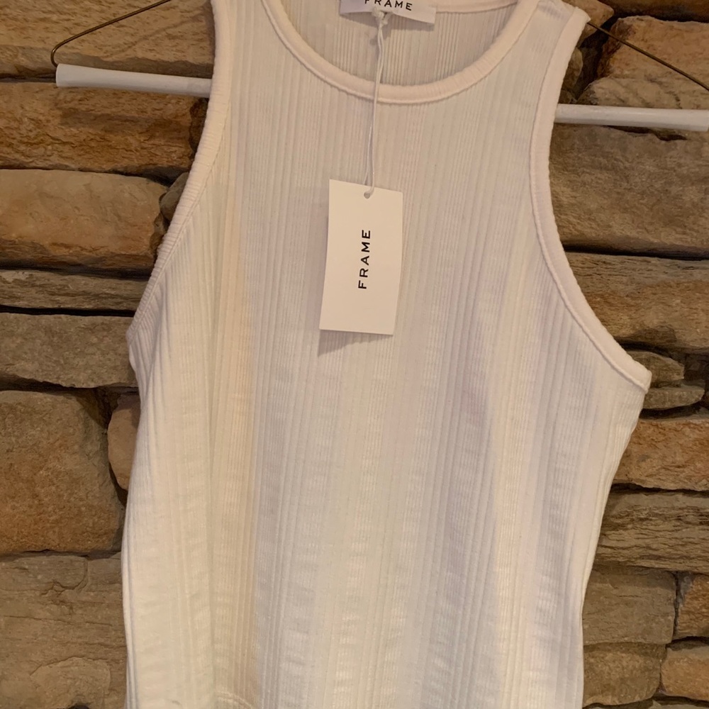 White Frame Tank